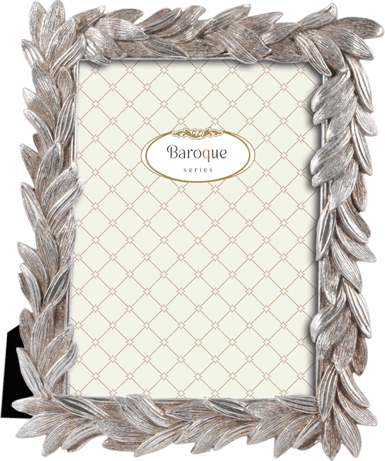 Κορνίζα resin.Σειρά Baroque (απόχρωση παλαιωμένο ασημί) Κωδικός 46107-46108)