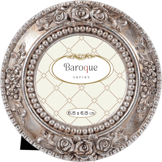 Κορνίζα resin.Σειρά Baroque (απόχρωση παλαιωμένο ασημί) Κωδικός 46122)