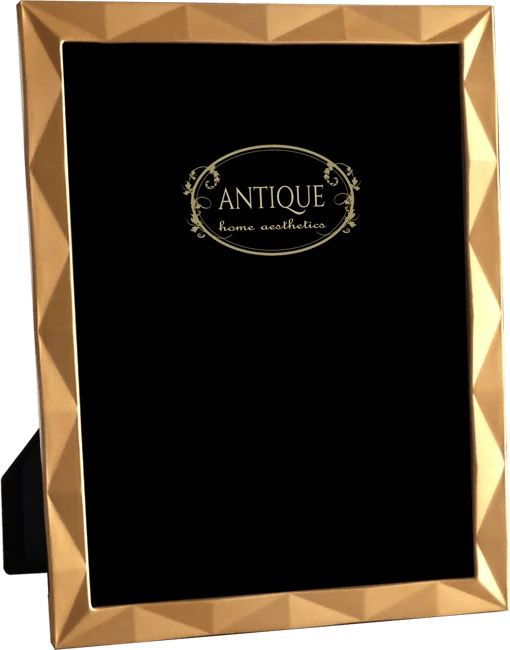 Κορνίζα μεταλλική. Σειρά Brass style home aesthetics 7022-7023.