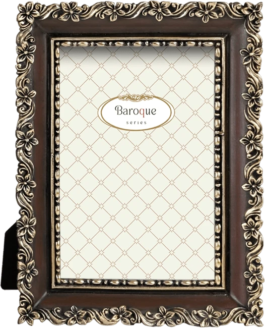 Κορνίζα resin.Σειρά Baroque (απόχρωση παλαιωμένο χρυσό και καφέ) Κωδικός 41192-41193)