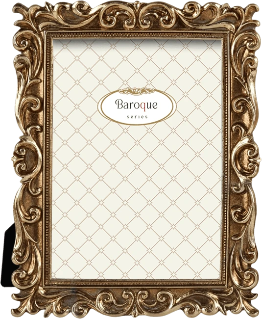 Κορνίζα resin.Σειρά Baroque (απόχρωση παλαιωμένο χρυσό) Κωδικός 41202-41203)